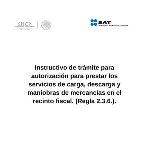 Vista previa del documento Guía para la Autorización de Servicios de Carga y Descarga en México — Trámites administrativos (CERFA n°H16)