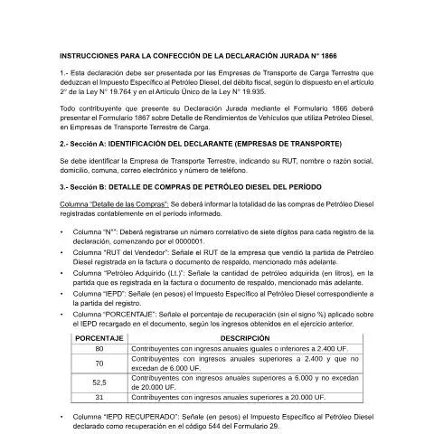 Vista previa del documento Análisis de la Declaración Jurada Anual sobre Compras de Diésel — Trámites administrativos (CERFA n°1986)