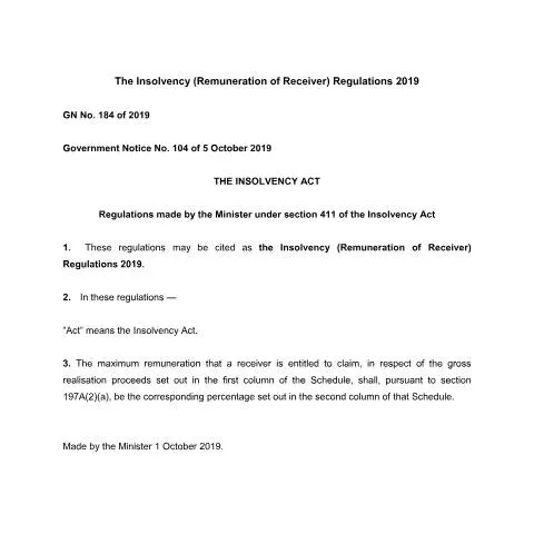 Document preview: GN No. 184 of 2019: A Crucial Regulatory Framework — Government & admin (GN-No.-184-of-2019)