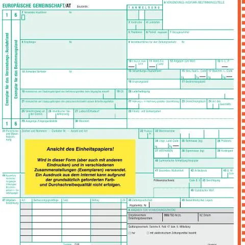 Dokumentvorschau: Das Za58A Einheitspapier AT: Ein Leitfaden zur Zollabwicklung — Behörden & Verwaltung (CERFA n°Za58A)