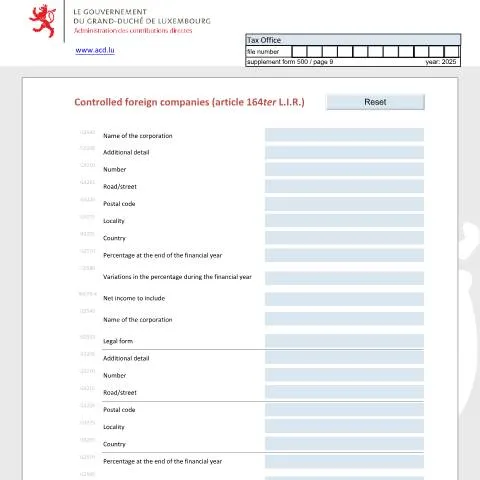 Aperçu du document Déclaration des sociétés étrangères contrôlées : un enjeu crucial — Démarches administratives (CERFA n°sece)