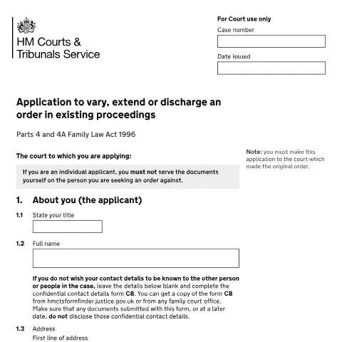 Document preview: How to Apply for Changes to Protection Orders Using Form FL403 — Legal & justice