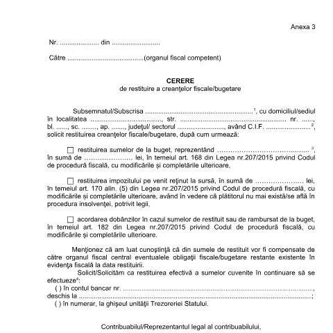 Document preview: Ghid pentru Cererea de Restituire a Creanțelor Fiscale — Impozite & fiscalitate (CERFA n°A3_OPANAF_63_2017)