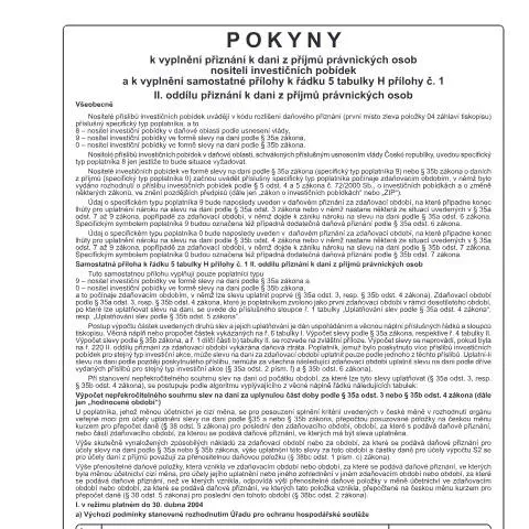 Document preview: Jak vyplnit přiznání k dani z příjmů právnických osob pro investiční — Daně a fiskální záležitosti (CERFA n°25 5404/C/1)