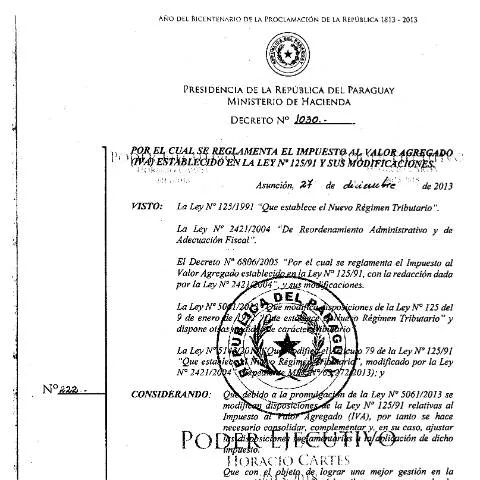 Vista previa del documento Reglamento de agentes de retención en Paraguay — Impuestos