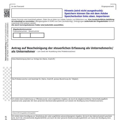 Dokumentvorschau: Wichtige Informationen zum NOVA5-Formular für Unternehmer — Steuern (CERFA n°NOVA5)