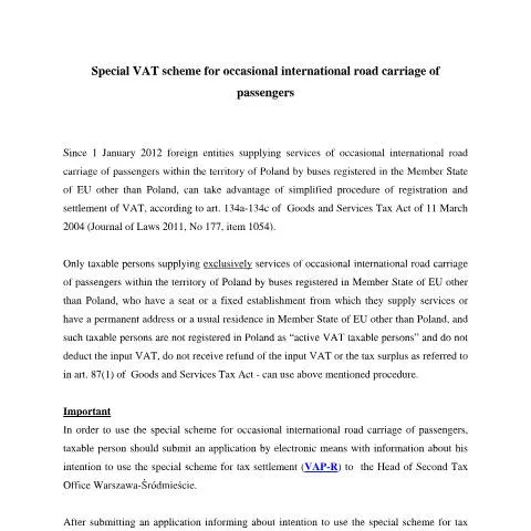 Document preview: Zgłoszenie rejestracyjne VAP-R w międzynarodowym przewozie — Podatki i fiskalność (CERFA n°VAP-R)