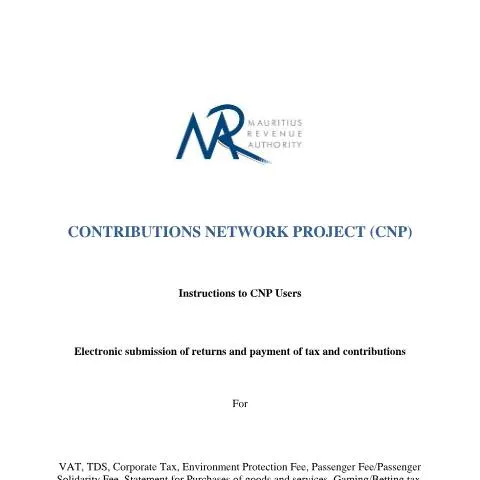 Document preview: Mastering the Contributions Network Project Instructions — Government & admin (CNPInstructions)