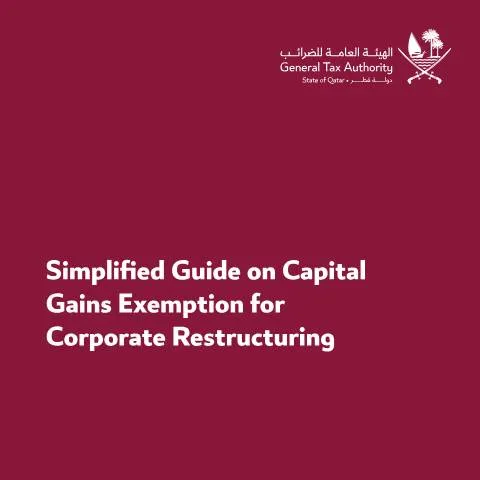 Document preview: فهم الضرائب على الأرباح الرأسمالية في قطر — الضرائب والمالية (CERFA n°GTA CGT SimplifiedGuide EN 20260325)