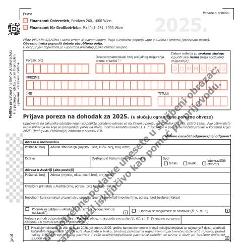Dokumentvorschau: E7-HR: Einkommensteuererklärung für internationale Steuerpflichtige — Steuern (CERFA n°E7-HR)