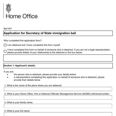 Document preview: How to Apply for Immigration Bail While in UK Detention — Government & admin