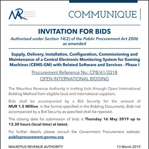 Document preview: Understanding the Importance of CEMS-GM in Gaming Operations — Government & admin (CERFA n°CentralElectronicMonitoringSystem)