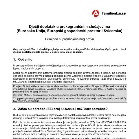 Dokumentvorschau: Kindergeld beantragen im grenzüberschreitenden Kontext — Familie (CERFA n°kg52eu-hr_ba031680)