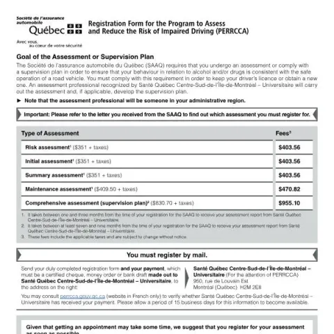 Document preview: Understanding the Registration Process for the PERRCCA Program — Vehicle & driving (7537A)
