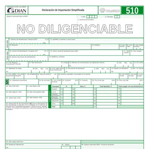 Vista previa del documento Todo sobre la Declaración de Importación Simplificada F510-2006 — Impuestos (CERFA n°F510-2006)
