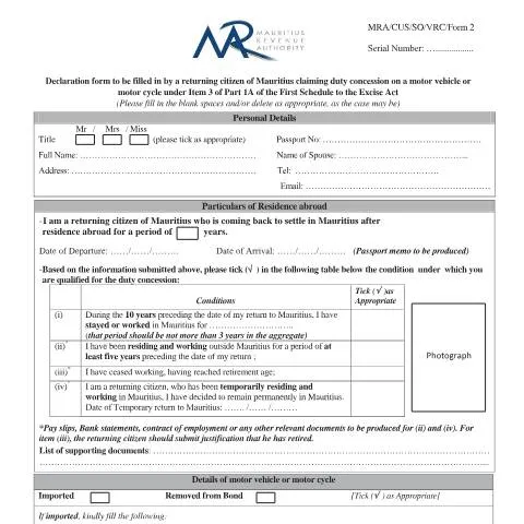 Document preview: Navigating the Returning Citizen Duty Concession Process — Government & admin (CERFA n°FormReturningCitizenNew)