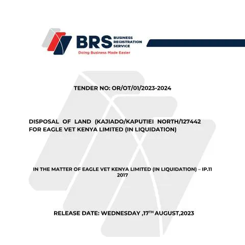Document preview: Understanding the Tender for Kajiado-Kaputiei North Land Disposal — Property & real estate (CERFA n°TENDER-DOCUMENT-FOR-DISPOSAL-OF-LAND-KAJIADO-KAPUTIEI-NORTH-127443)