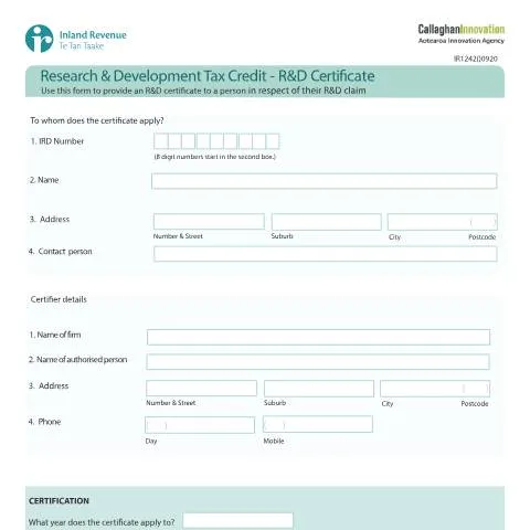 Document preview: Maximize Your Business Potential with RD Certificate 2020 — Government & admin (CERFA n°IR1242)