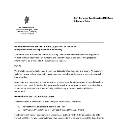 Document preview: Navigating Data Protection for Exemption Requests — Government & admin