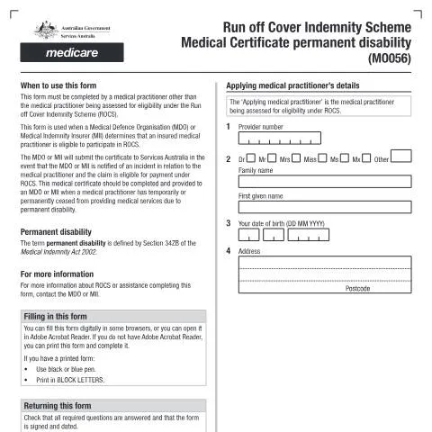 Document preview: Understanding the MO056 Medical Certificate for Disability — Health (CERFA n°MO056)