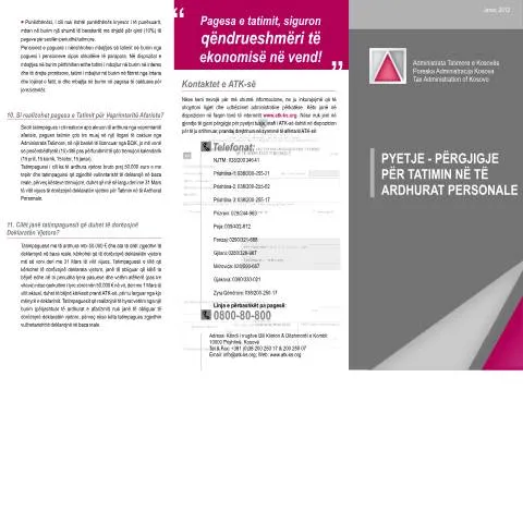 Document preview: Roli i Formularit për Tatimin në Të Ardhurat Personale — Tatime & fiskalitet