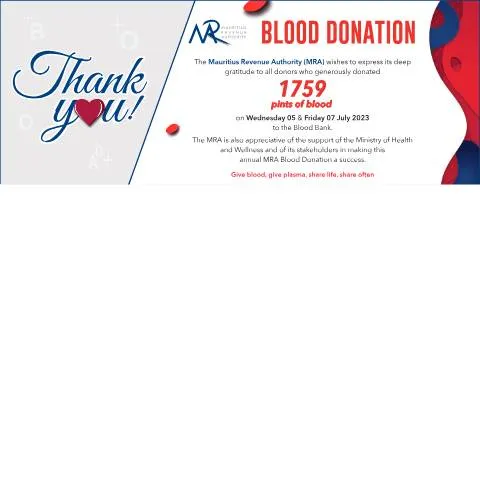 Document preview: Understanding the MRA Blood Donation 2023 - Thank You Document — Government & admin (CERFA n°BD2023-ThankYou)