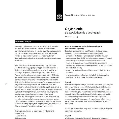 Documentvoorvertoning: Belang van de Inkomensverklaring 2023 voor Internationale — Belastingen (CERFA n°ib0591t32plpol)