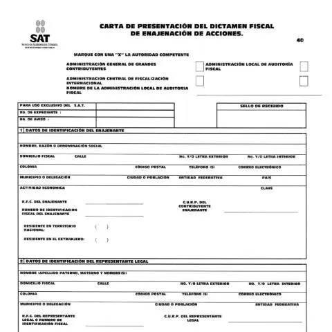 Vista previa del documento Importancia de la Carta de Presentación del Dictamen Fiscal de — Impuestos (CERFA n°40)