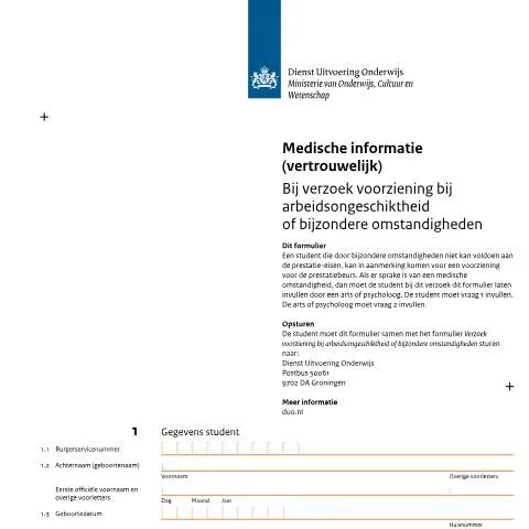 Documentvoorvertoning: Belang van Medische Informatie bij Studiefinanciering — Gezondheid