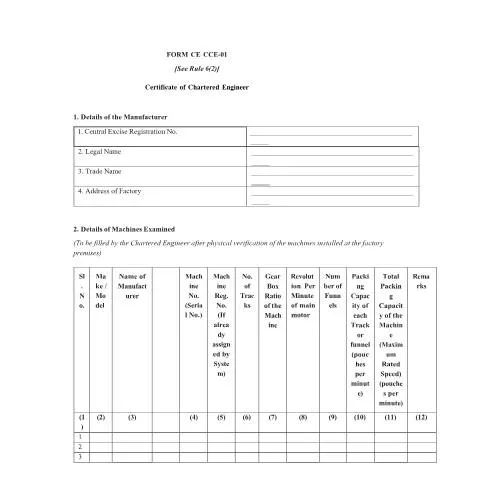 Document preview: Understanding the Certificate of Chartered Engineer (CE) in India — Government & admin (CERFA n°Certificate_Chartered_Engineer_CE)