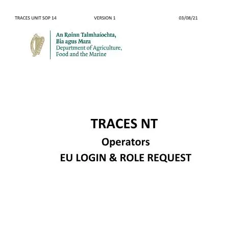 Document preview: Understanding SOP14 for Pet Movements in Ireland — Government & admin (CERFA n°SOP14)
