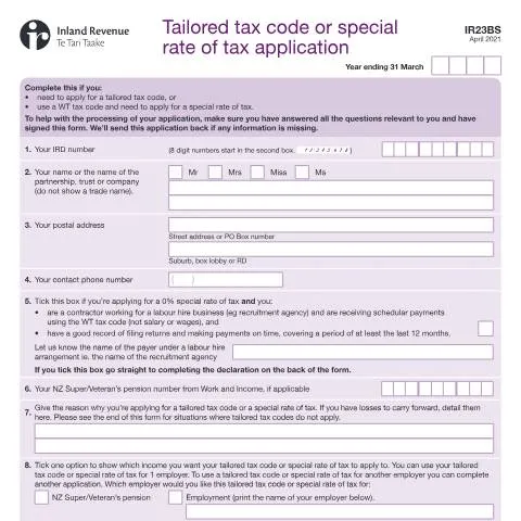 Document preview: Mastering the IR23BS Form for Tailored Tax Codes — Taxes (CERFA n°IR23BS)