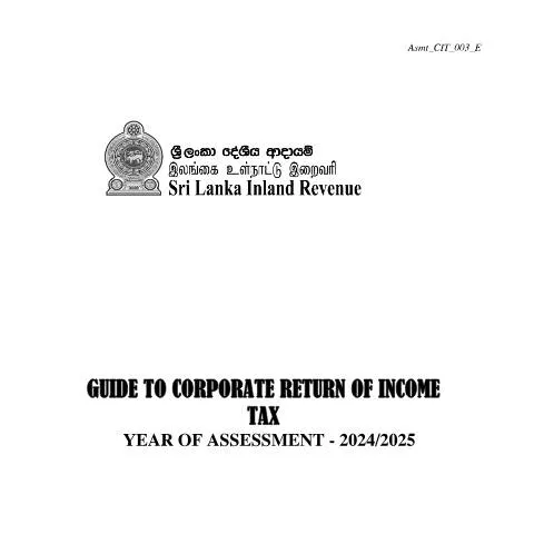 Document preview: Understanding Corporate Tax Returns in Sri Lanka for 2024/2025 — Taxes (CERFA n°Asmt_CIT_003_2024)