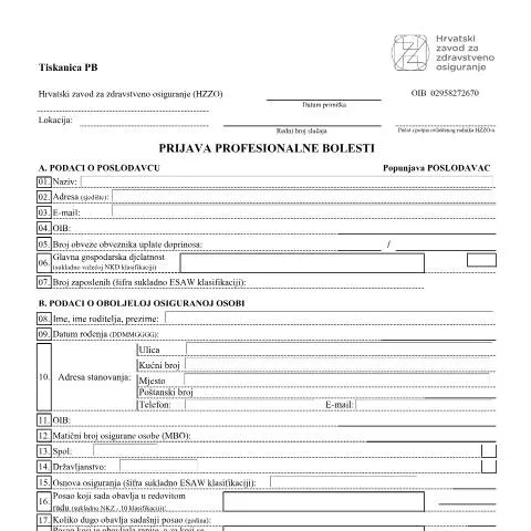 Document preview: Osnovni vodič za Prijavu PB 30.03.2026 2 u Hrvatskoj — Zdravlje (CERFA n°Prijava_PB_30.03.2026_2)