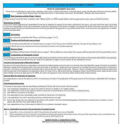 Document preview: Essential Guide to the 2023-2024 Company Income Return — Government & admin (CERFA n°NotesCT03_2324)