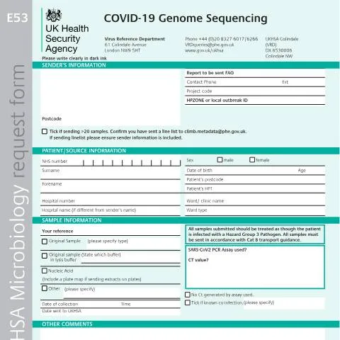 Document preview: Understanding the COVID-19 E53 Sequencing Request Process — Health