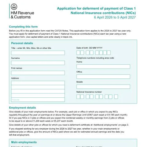 Document preview: How to Defer National Insurance Payments Across Multiple Jobs — Taxes
