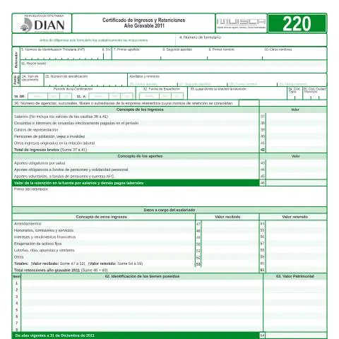 Vista previa del documento Importancia del Certificado de Ingresos y Retenciones F220-2012 — Impuestos (CERFA n°F220-2012)