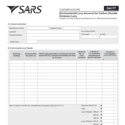 Document preview: Navigating the DA 177 for Environmental Levy Compliance — Government & admin (CERFA n°DA 177)