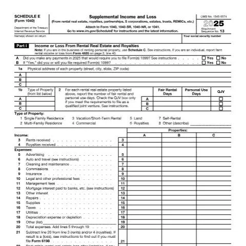 Document preview: Understanding IRS Form 1040SE for Self-Employment — Taxes (CERFA n°1040SE)