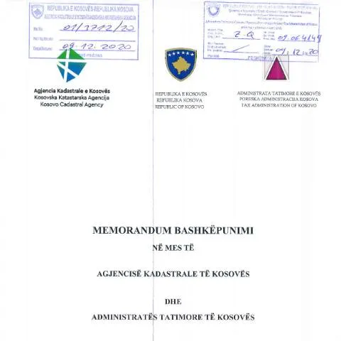 Document preview: Memorandum Bashkëpunimi për Koordinim Ndërinstitucional — Procedura administrative