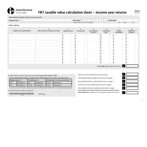 Document preview: Understanding the IR428 Form for Employers in New Zealand — Taxes (CERFA n°IR428)