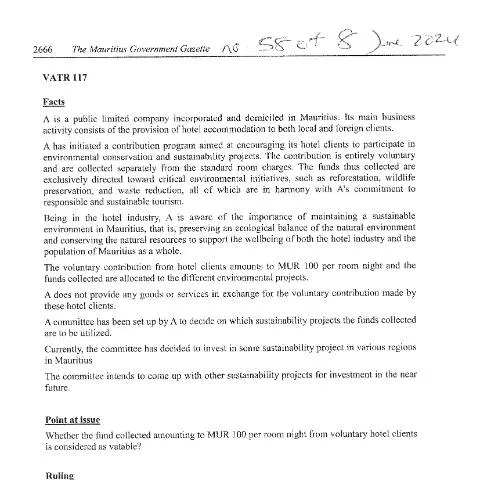 Document preview: Navigating the VATR 117 for Sustainable Business Practices — Taxes (CERFA n°VATR117)