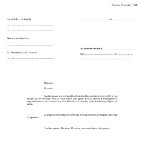 Aperçu du document Guide sur le formulaire 155-328k pour l'amortissement dégressif — Impôts & fiscalité (CERFA n°155-328k)