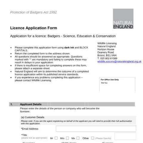 Document preview: Understanding the A25 Licence for Badger Conservation — Government & admin