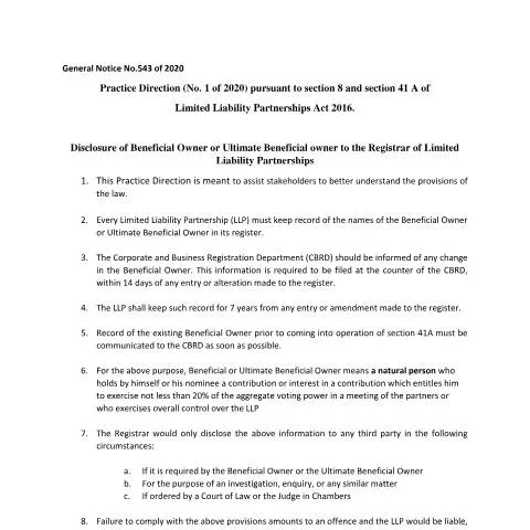 Document preview: A Comprehensive Guide to General Notice N1 for LLPs — Government & admin (CERFA n°GENERAL-NOTICE-N1)