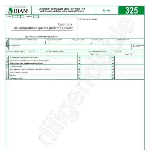 Vista previa del documento Importancia del IVA en Servicios Exteriores en Colombia — Impuestos (CERFA n°F325-2018)