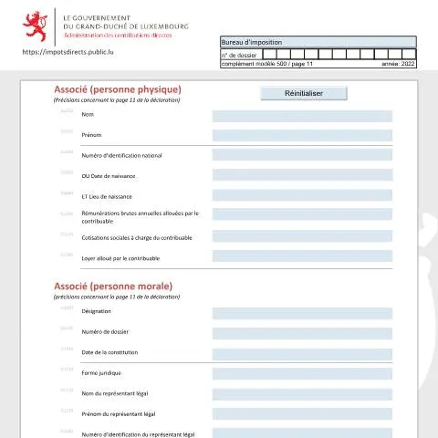 Aperçu du document Comprendre le rôle des Associés dans la fiscalité luxembourgeoise — Démarches administratives (CERFA n°ass-f)