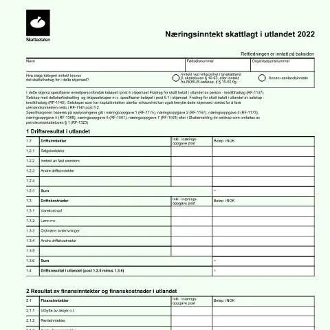Document preview: Guide til RF-1149 for utenlandske virksomheter — Skatt & avgifter (CERFA n°RF-1149)