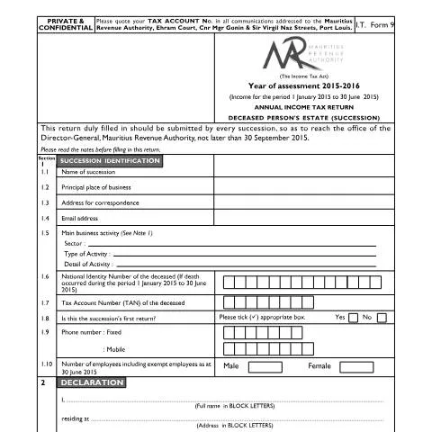 Document preview: Understanding Form Succession270715 in Estate Management — Government & admin (CERFA n°Succession270715)